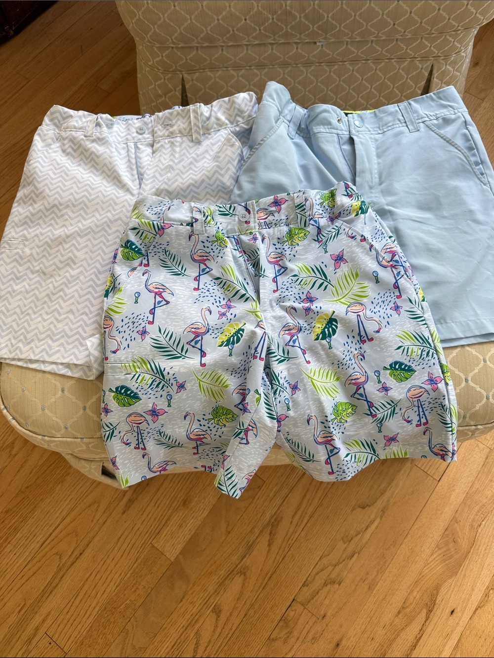 Turtles and Tees Boys Performance Shorts, lot of 3, size Large (10-12)